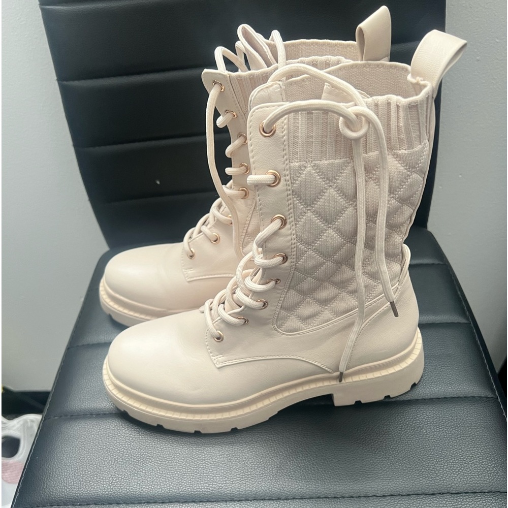 Calf high boots